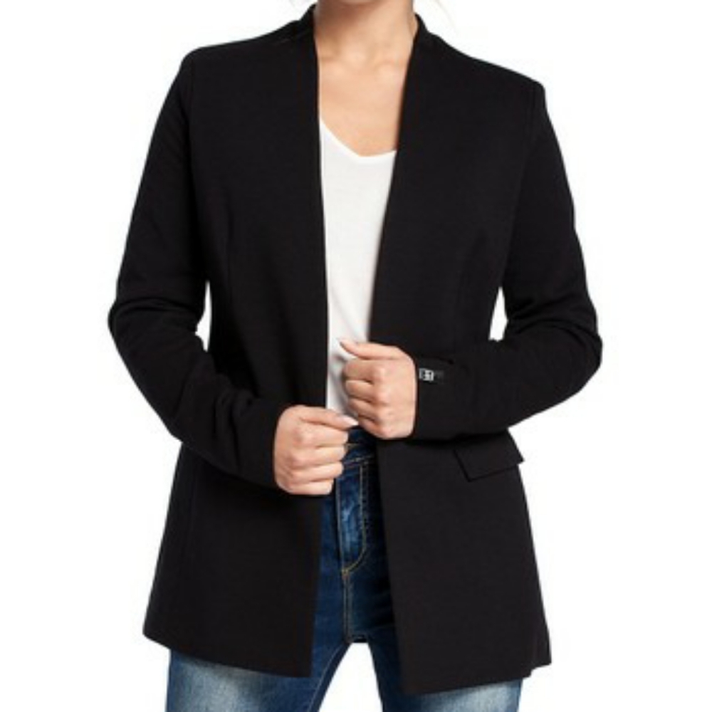 Black Collarless Jacket - image 1